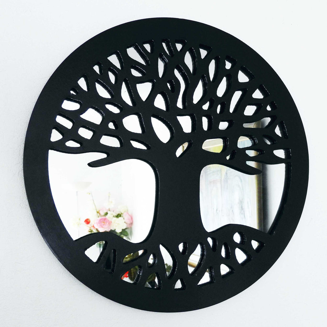 Miroir Arbre de vie  Décoration Murale Bois